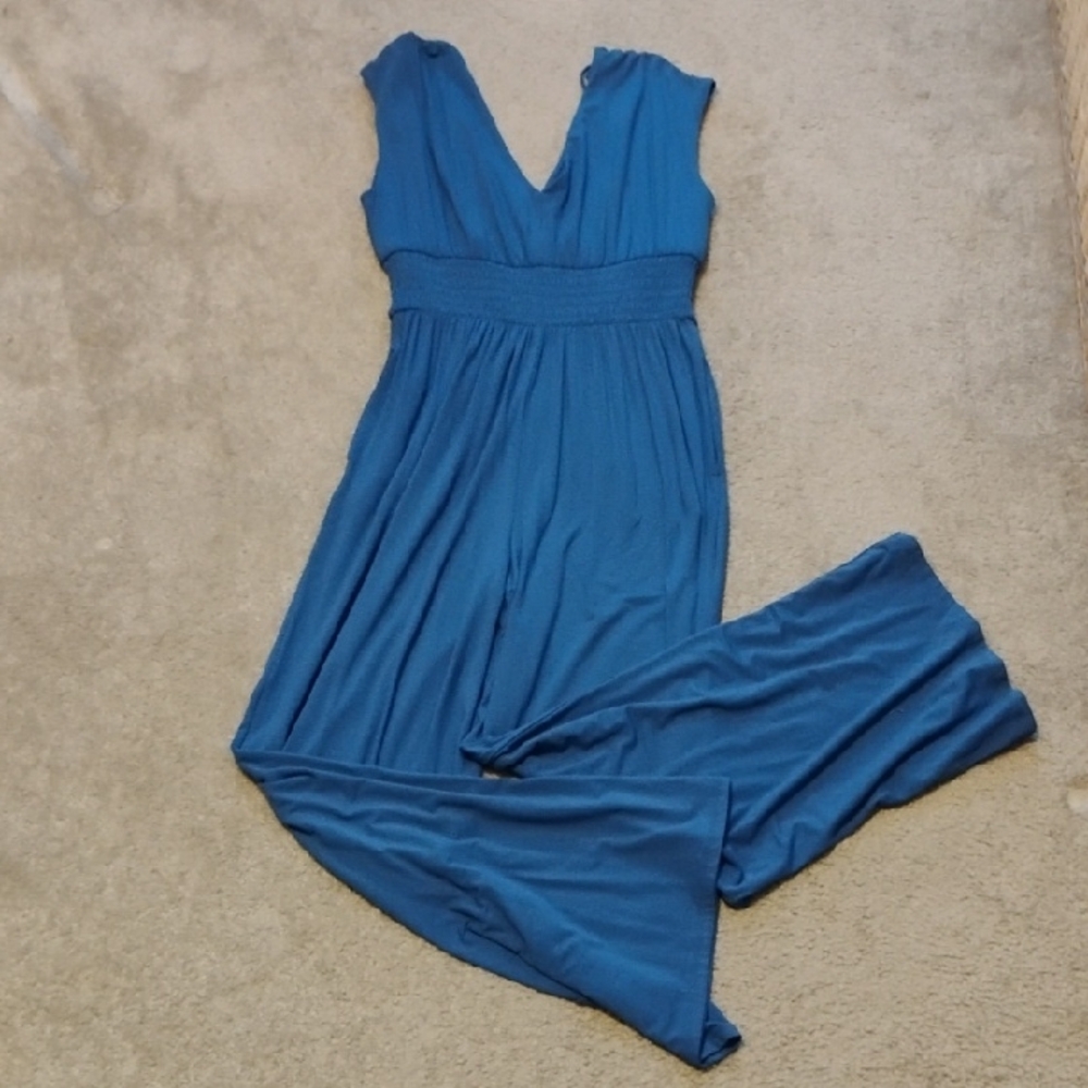- Old Navy Deep Blue V-Neck Jumpsuit